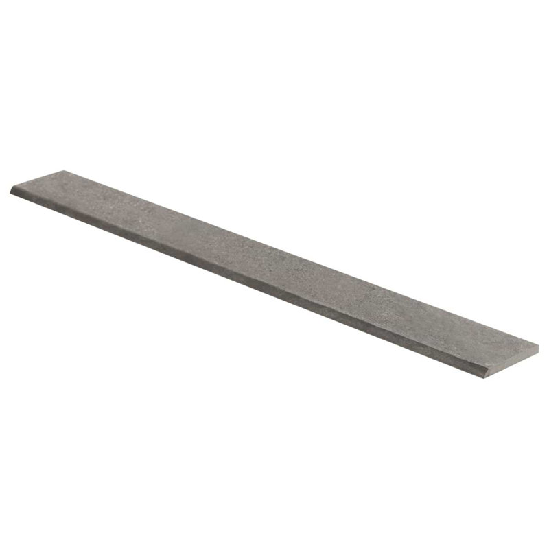 Era 3X24 Limestone Look Matte Porcelain Bullnose, Slate Gray