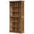 Farmhouse Style Spacious Bookshelf With Adjustable Shelves, Ideal For Display And Storage In Any Room