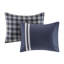 Ensemble d'édredon réversible bleu marine Jacobs avec motif à carreaux Buffalo-2100701942-2100701943
