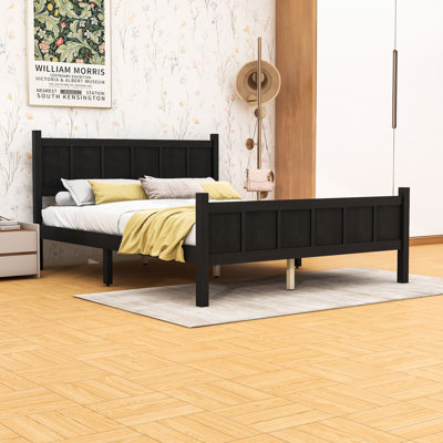 Platform Bed with Headboard and Footboard