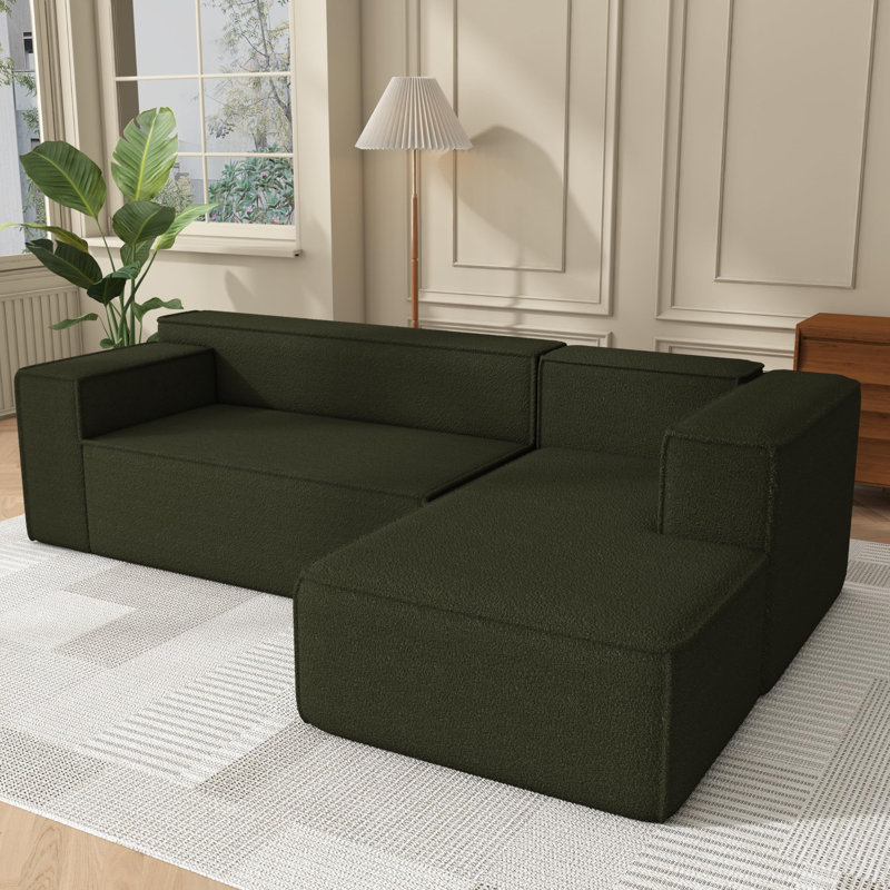 Highgrove Sofa in a Box memory foam sofa without installation and easy to move, deep deep sitting sofa with corduroy sofa for the bedroom office