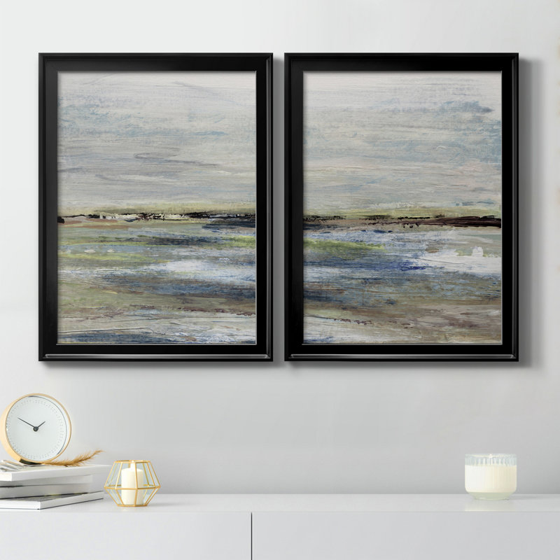 Wetlands I - 2 pièces, Noir, H 18,5 po x l 49 po x P 1,5 po