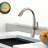 Kitchen Faucet With Pull Out Spraye,Brushed Nickel
