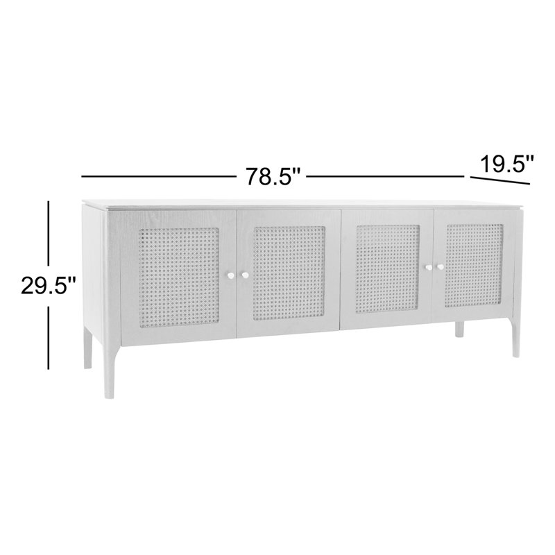 Modern Brazilian 78.5'' W Sideboard, Ebano