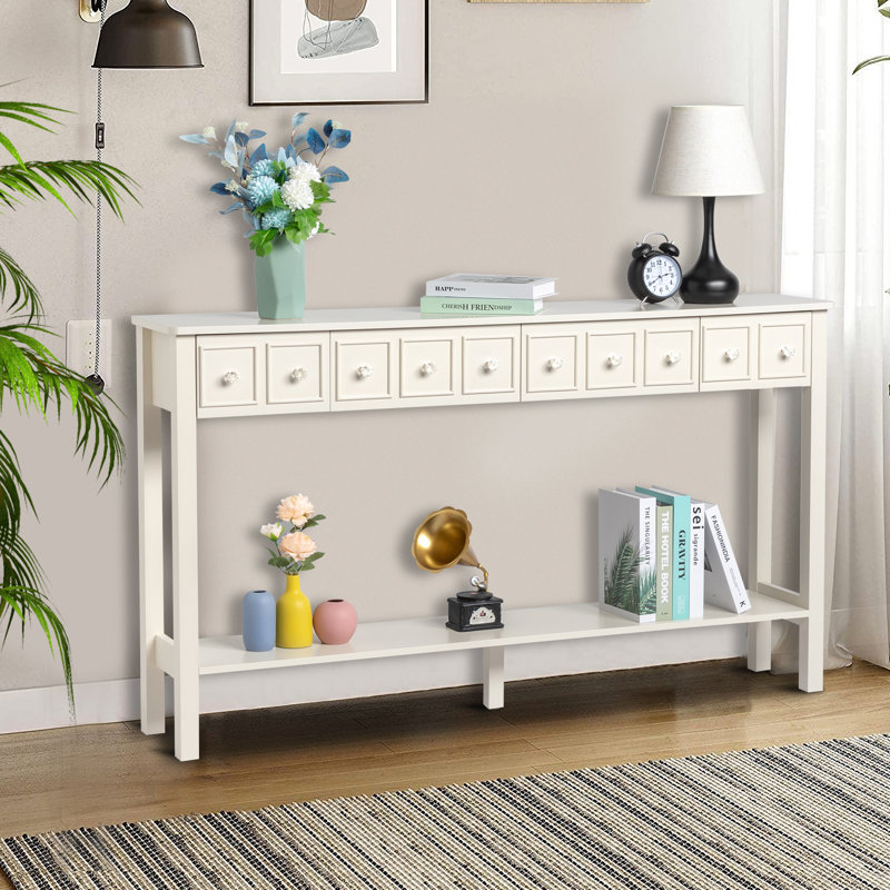 60.03'' Console Table, Beige
