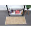 Tapis turc beige fabriqué à la main avec un design rétro, parfait pour les couloirs d'entrée et les petits espaces