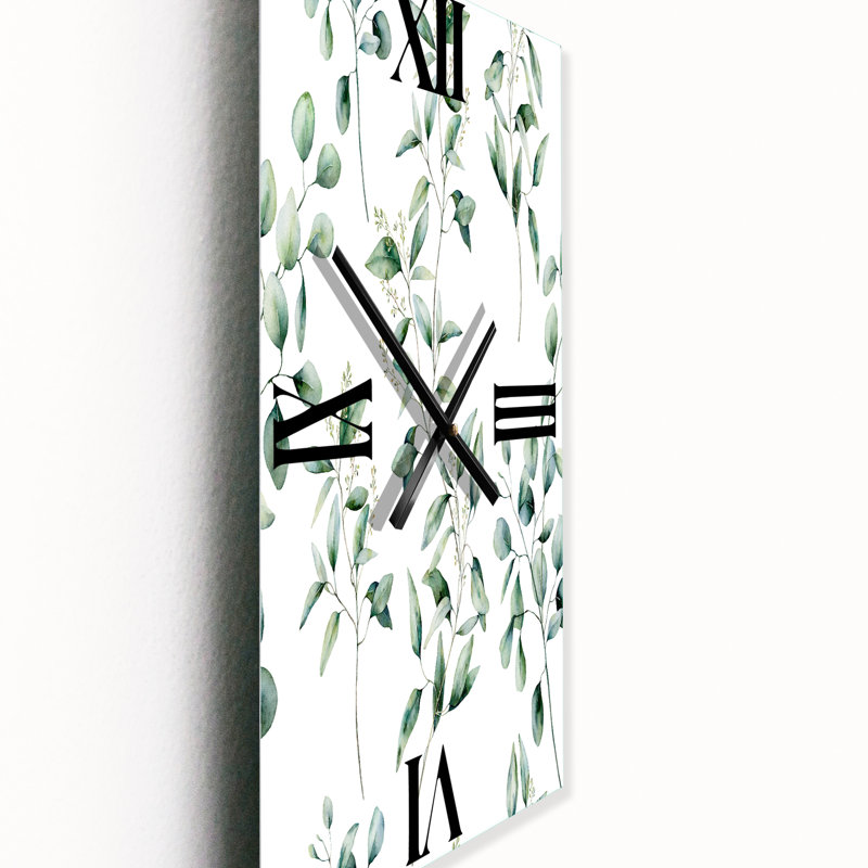 Horloge murale Eucalyptus Branches IV, Grand