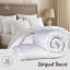 Opulent Home Striped Winter Duvet & Pillow Set – 15 Tog Ultra Lightweight, Breathable & Hypoallergenic - Available Single/Double/King/Super King-122096567