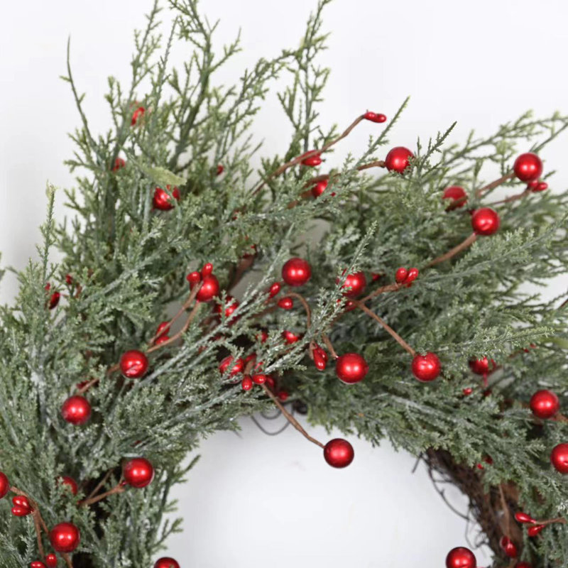 22" W Artificial Artificial Berry Wreath