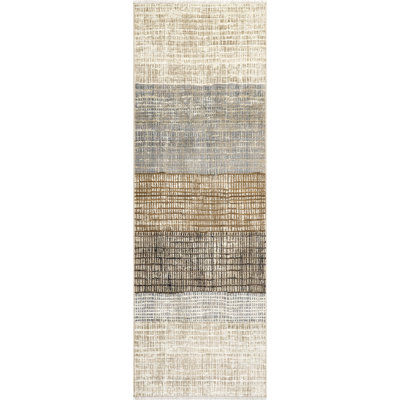  Park Abstract Checked Area Rug