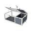 Maison en bois pour reptiles 39 po - pour lézards, serpents avec plateau imperméable et cage verrouillable, lampe amovible pour geckos