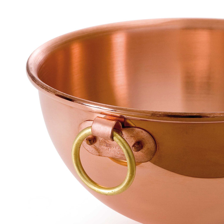 Mauviel M'Passion Copper Egg White Beating Bowl With Ring, 5-qt, Made in  France