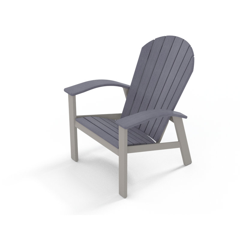 Augusto Outdoor Adirondack Chair, Cape Gray, Warm Gray