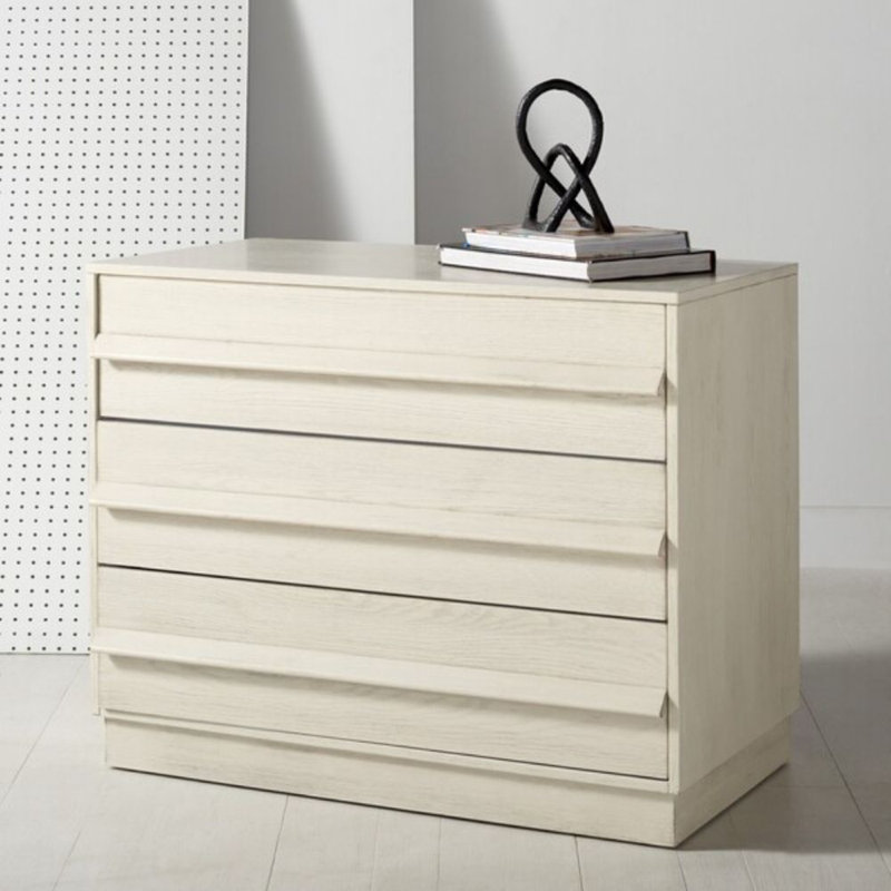 Commode 3 tiroirs, Blanc