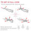5' Tall Pre-Lit Slim Noble Fir Artificial Christmas Tree with 110 Warm White LED Lights and 294 Tips, for Christmas Decoration, Pink