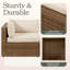 Furniture Ensemble de mobilier d'extérieur modulaire d'extérieur 7 pièces Montara
