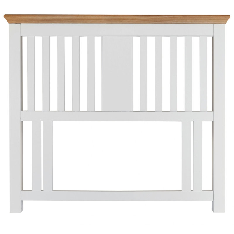 Delphine Headboard, Double (4'6), White/Oak