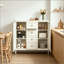 Buffet de rangement en acier avec tiroirs et tablettes réglables