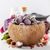 Small Coconut Bowls Set (Raw) W/ Coconut Spoon & Fork