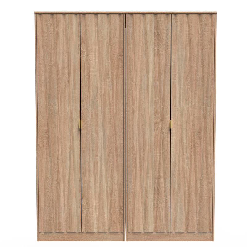 Baturhan Manufactured Wood Wardrobe, Bardolino Oak