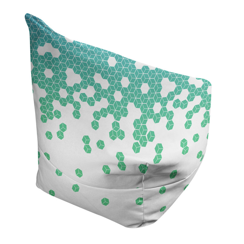 Petite chaise à sacs à billes & Leffel, Pas de bourre, Bleu / vert, H 120 po x l 2 po x P 60 po