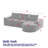 Chenille Cloud Curved Sectional Sofa-1172268550