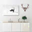Magpie In Flight - Wrapped Canvas-56629880