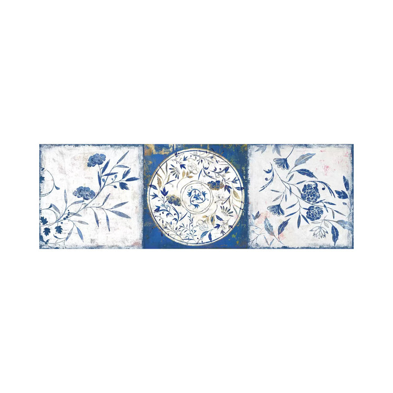 Indigo Ceramics I by Isabelle Z - Panoramic Print on Canvas, Wrapped Canvas, 152.4 cm H x 50.8 cm W x 1.91 cm D
