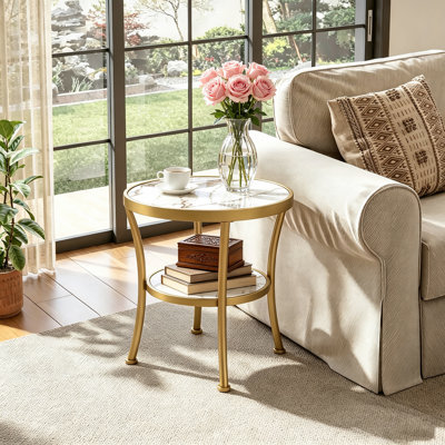 Aderes Wood End Table with Storage