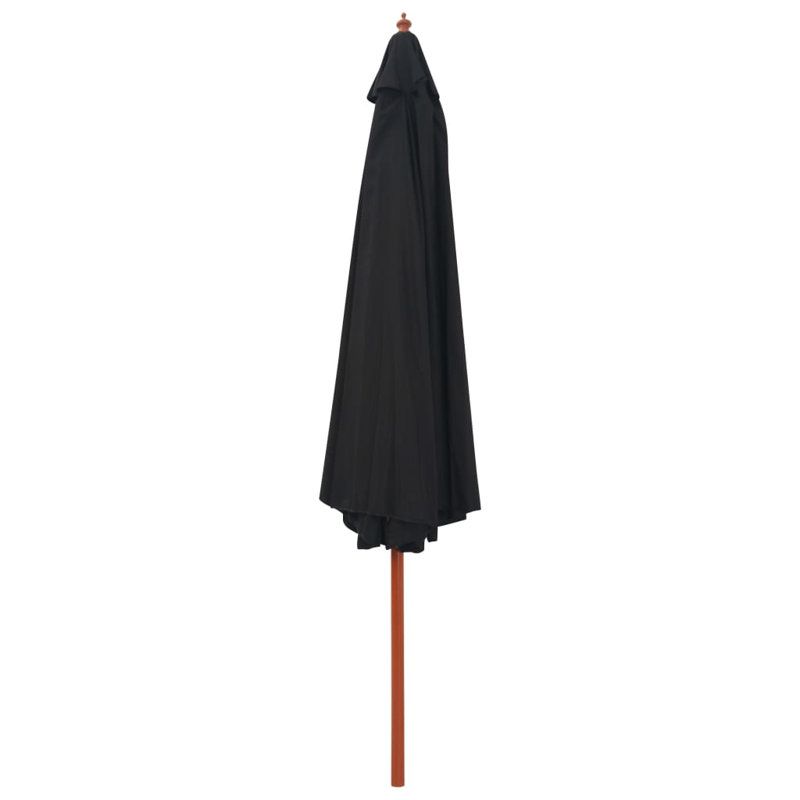 Parasol de plage 137,8 "x 137,8" Behar, Noir