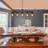 5-Light Dimmable 42" Kitchen Island Pendant Farmhouse Dining Room Linear Chandelier
