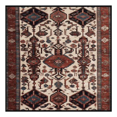 Tapis brun lavable à la machine