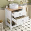 Single Bathroom Vanity with Ceramic Basin