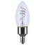DEL de 4 watts - réminiscence - filament à ressorts gris Flex - B11 - base candélabre - CCT 2700K - transparent - 120 volts