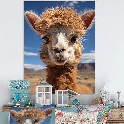 Taneesha " Beige Alpaca Portrait I " Color Photography Print