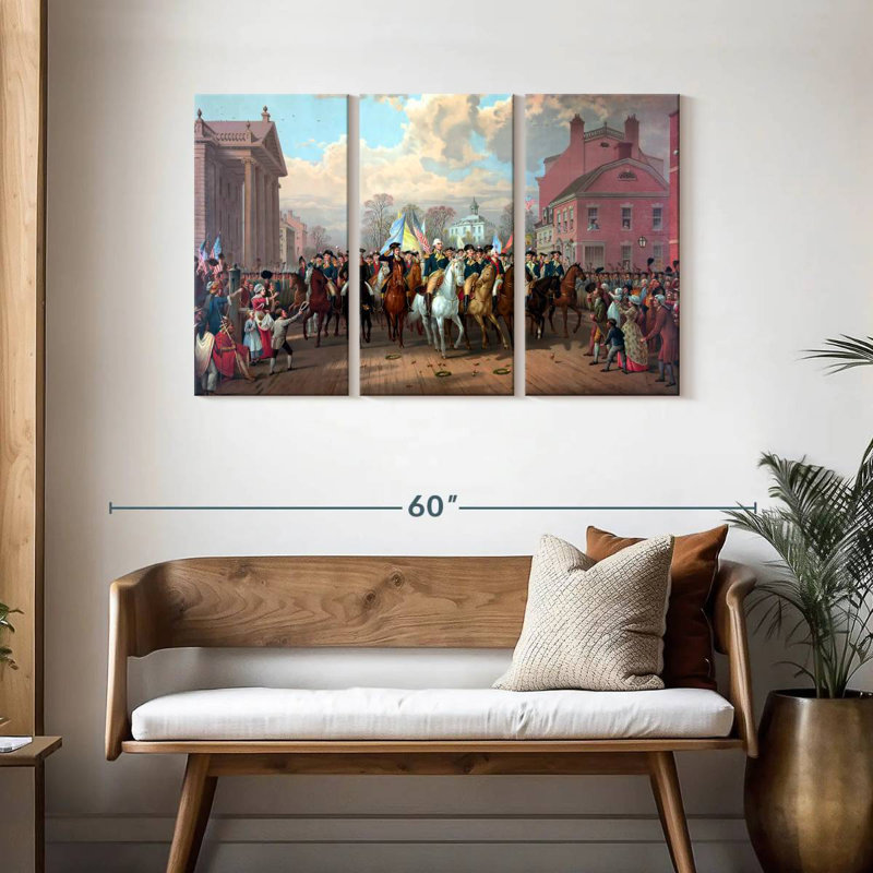 Lelar American History, 28" H x 45" W