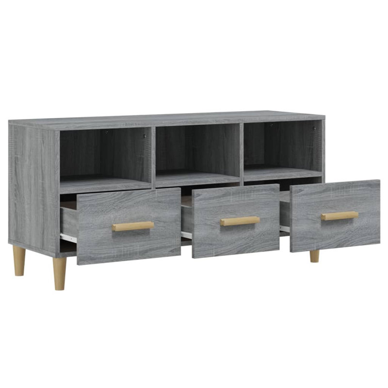Unfinished TV Stand for TVs up to 43", Grey