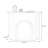 Pink Manufactured Wood Electric Fireplace
