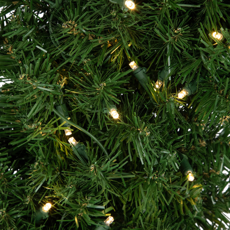 6-Foot Green Pine Cactus Christmas Tree with Clear LED Lights