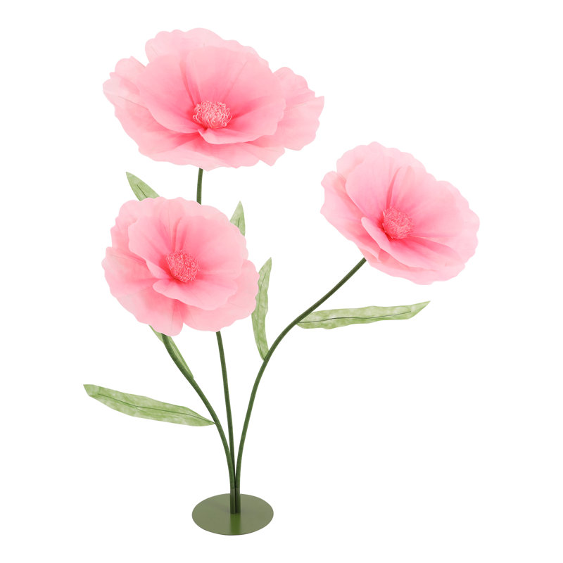 Fleurs artificielles avec base, support de décoration de fleurs artificielles de mariage