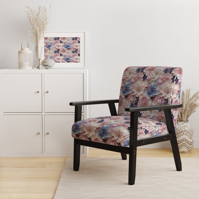 Chaise à accoudoirs rembourrée Cottage