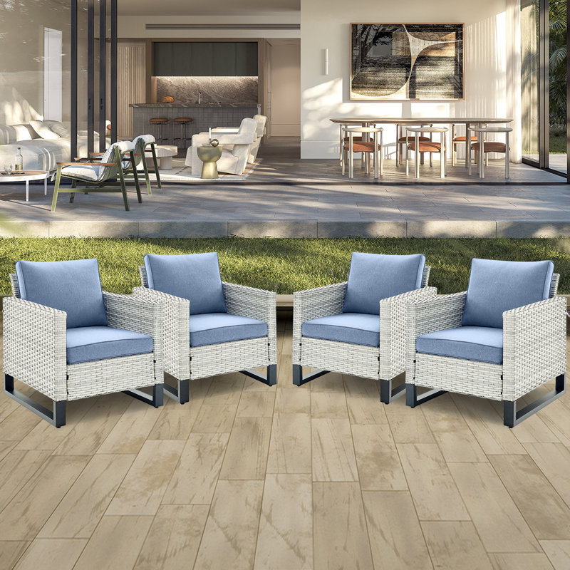 Ingvald Outdoor Lounge Chair, Baby Blue