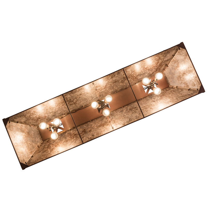 Rustic Lodge 9 - Light Pendant, Rust