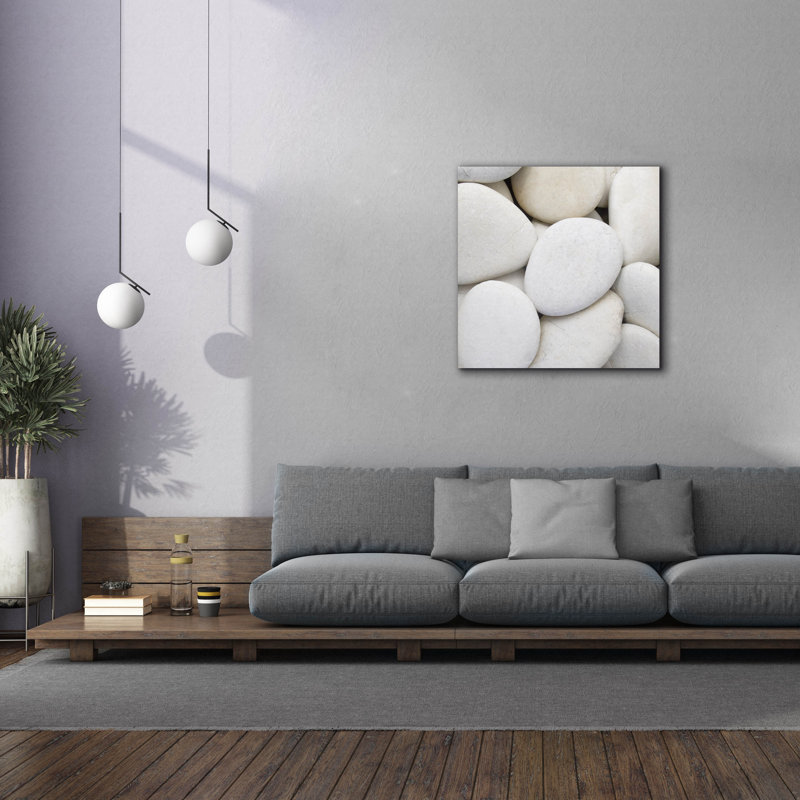 «White Pebbles» par PhotoINC Studio, H 12 po x l 12 po x P 0,75 po