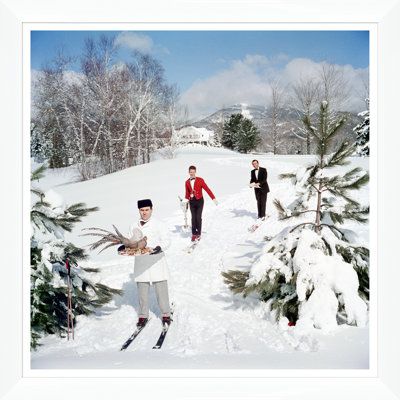 Skiing Waiters Print by Slim Aarons