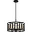 Luminaire suspendu tambour simple 4 lumières