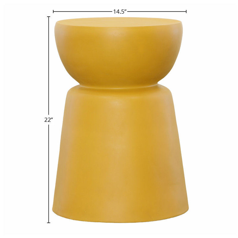 Charton 14.5'' Stone Outdoor Side Table