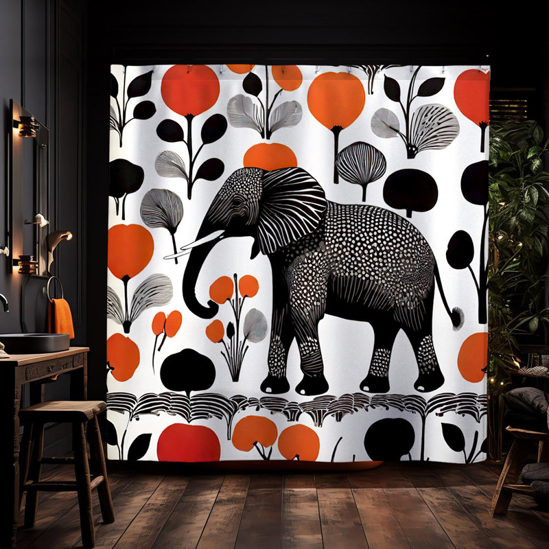 Rideau de douche Dati Elephant