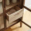 Grande armoire de rangement vitrée Nell