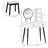 Daphie Vanity Set with Stool